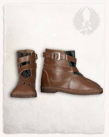 Gernot Lansquenet Shoes Brown - skórzane buty landsknechta