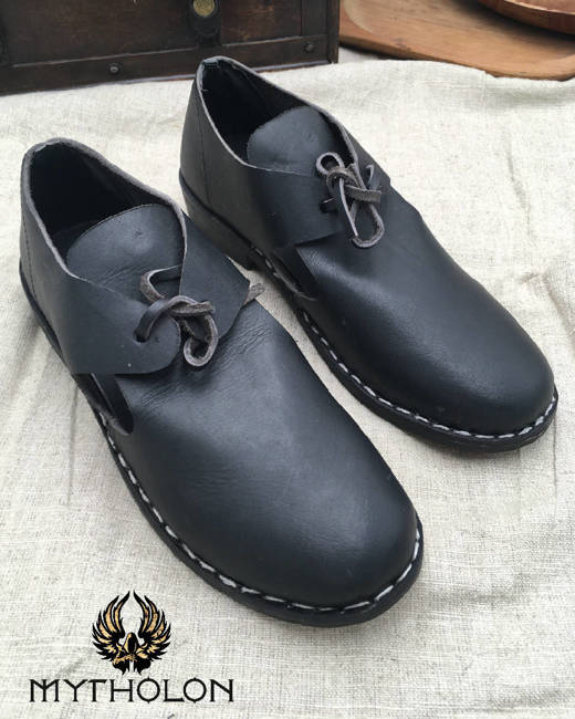 Nolthe Renaissance Shoes - Leather - Black - skórzane mokasyny
