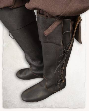 Tilly High Boots - Leather - Black - skórzane kozaki